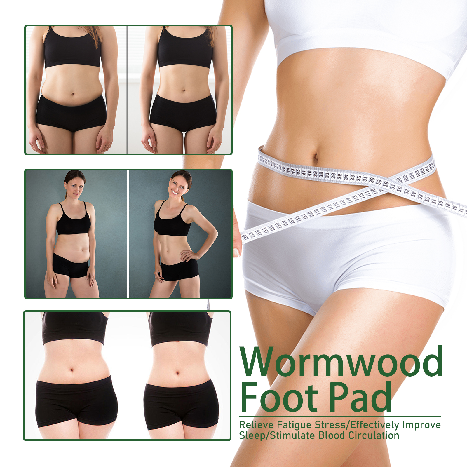 South Moon Wormwood Foot Pad, Relieve Body Stress Slimming And Toning Foot Care Improves Circulation