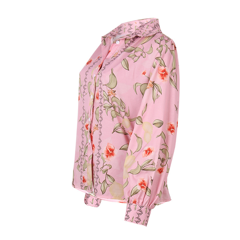 Title 16, Single-Breasted Resort Casual Versatile Floral ...