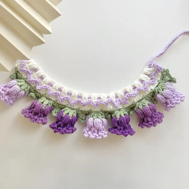 Cat Knitted Neck Bib Pet Bib