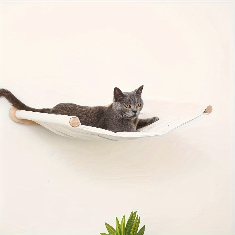 Wall Cat Tree - Space-Saving, Versatile Indoor Activity Center With Sisal Rope Scratching Board, Wooden Furniture, And Climbing Tube For Large And Small Cats - Perfect For Indoor Spaces