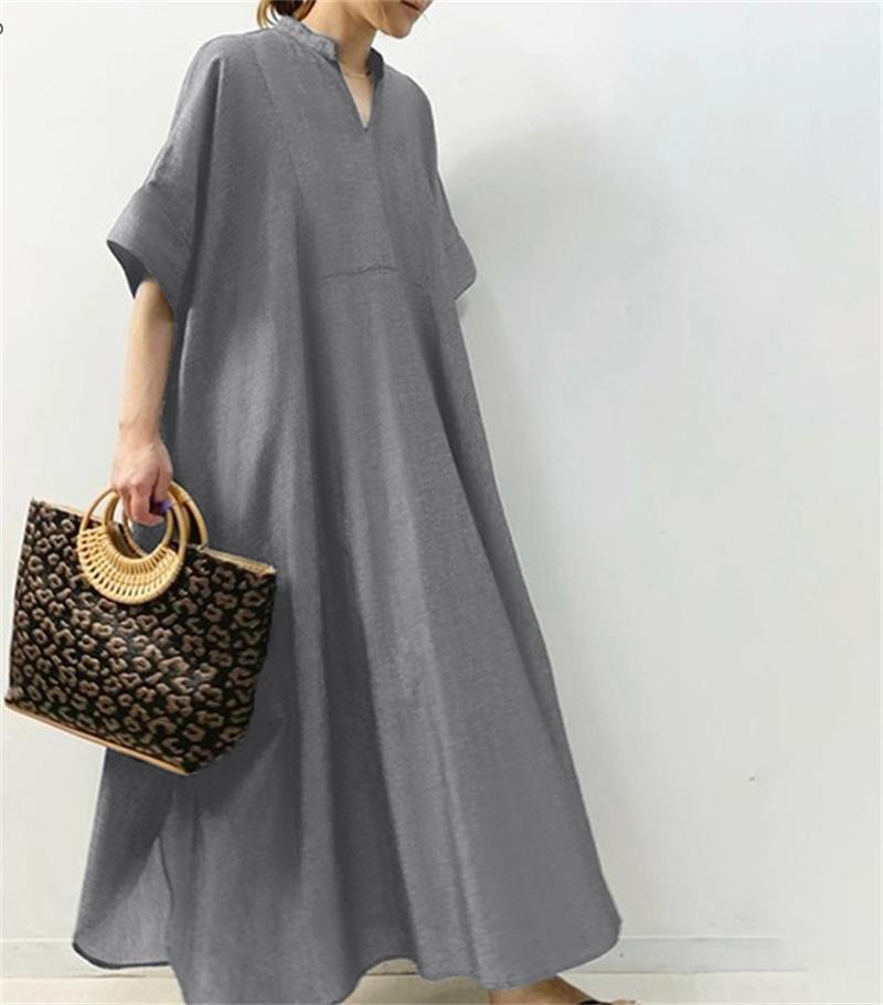 Spring And Summer Dress New Women's Solid Color