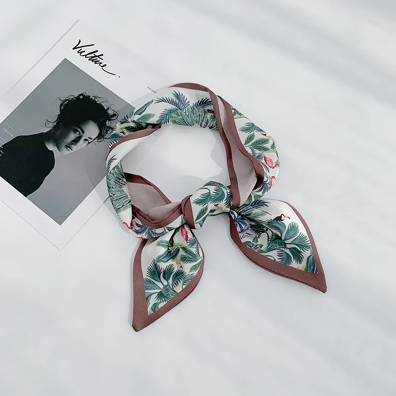 Ins Silk Scarf Female Korean Version Of Wild Corner Decoration Small Scarf Narrow Spring And Autumn Long Strip Small Scarf Small Students
