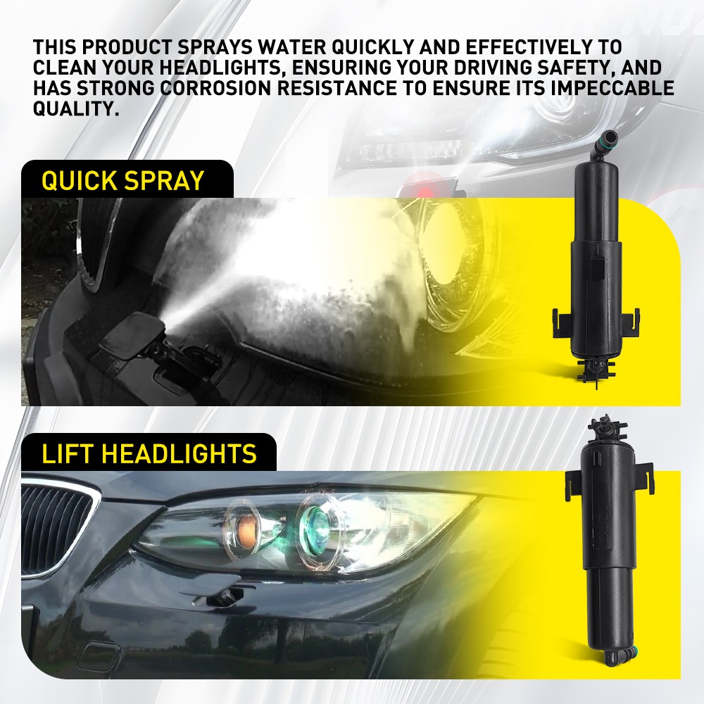 Pair Of Front Headlight Washer Jet Left Right Side Fits For BMW X5 E70 — image 12