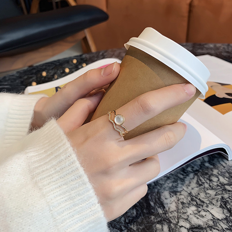 Female Niche Design Personality Index Finger Ring Ins Tide Cold Wind Luxury