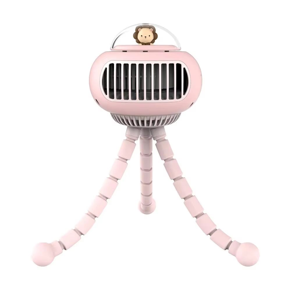 Jellyfish Octopus Fan, 3600mAh Rechargeable With Head Shaking