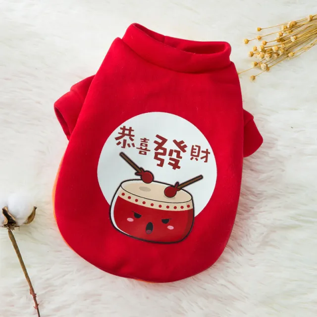 Kitty Clothes Thin Velvet Beckoning Cat Two legged Sweater Get Rich - Shop at LoveMi