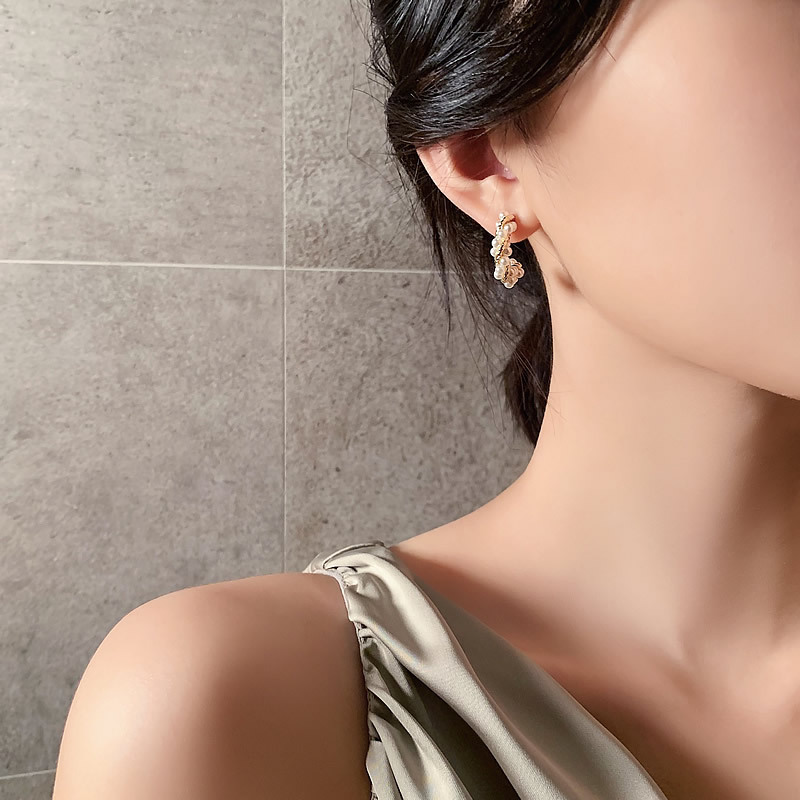 Vintage Pearl Earrings Ins Simple Personality Earrings