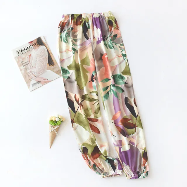 New Women's Loose Home Pajama Pants Wide Leg Pants 5.Style - Shop at LoveMi