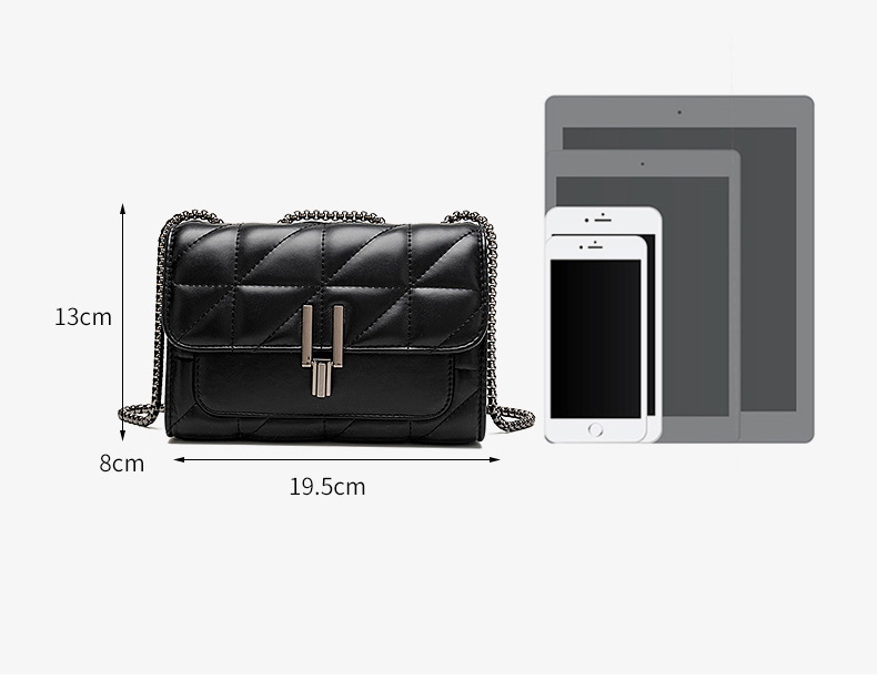 Small Incense Style Rhombus Chain Bag - Image 9