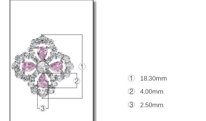 Title 1, Boucles doreilles Snow Full Diamond en zirconi...