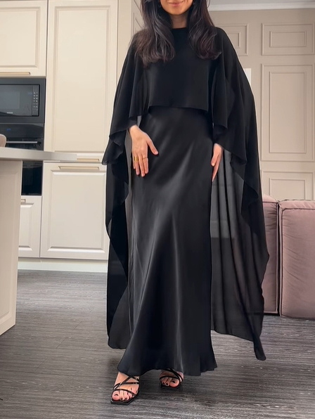 Women's Solid Color Maxi Dress - Image 1