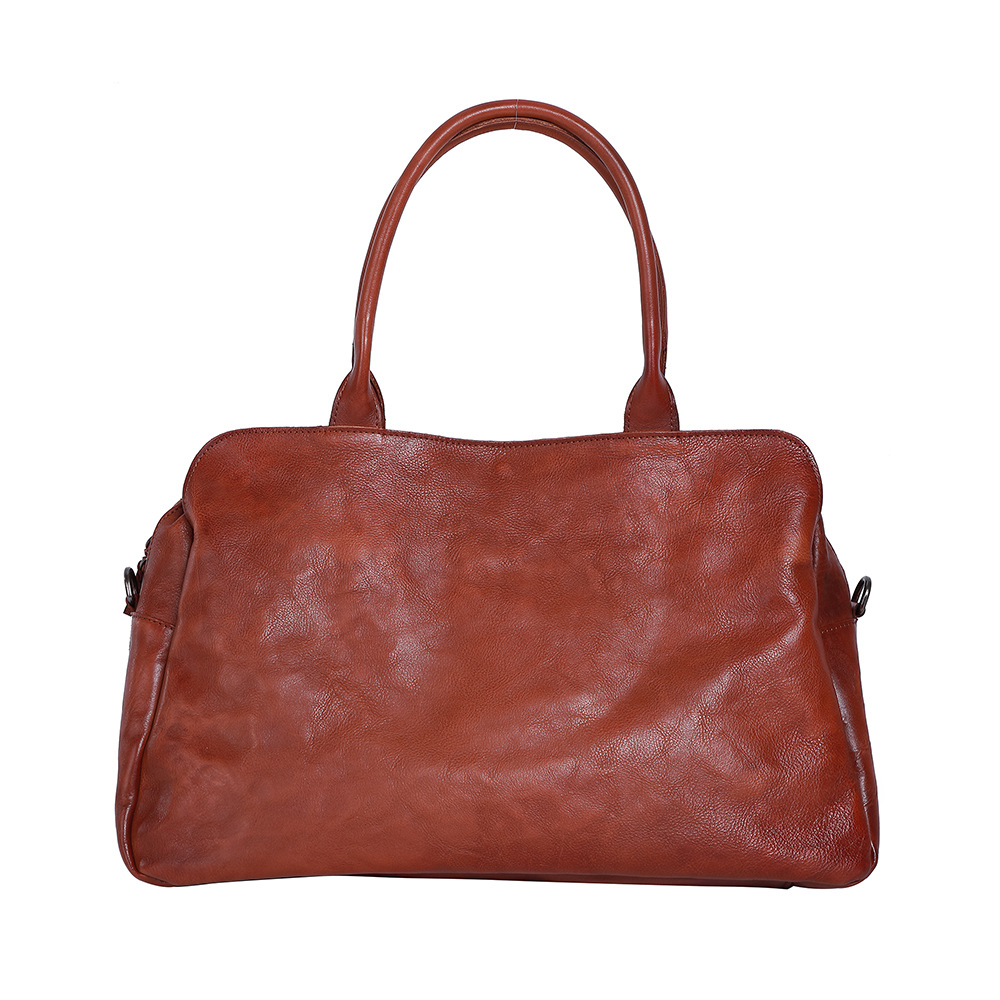 Women's Fashionable Commuter Leather Simple Handbag