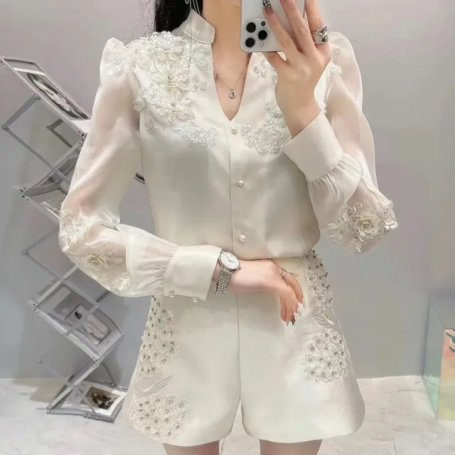 Women's Top Design Fashion Western Style Shirt Champagne - Shop at LoveMi