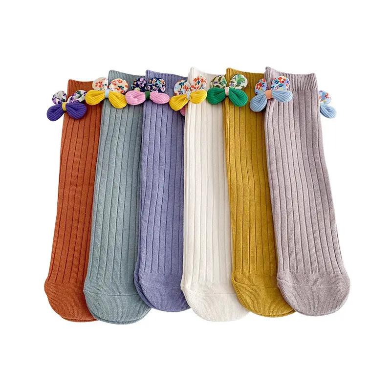 Children's Socks Bowknot Girls Straight