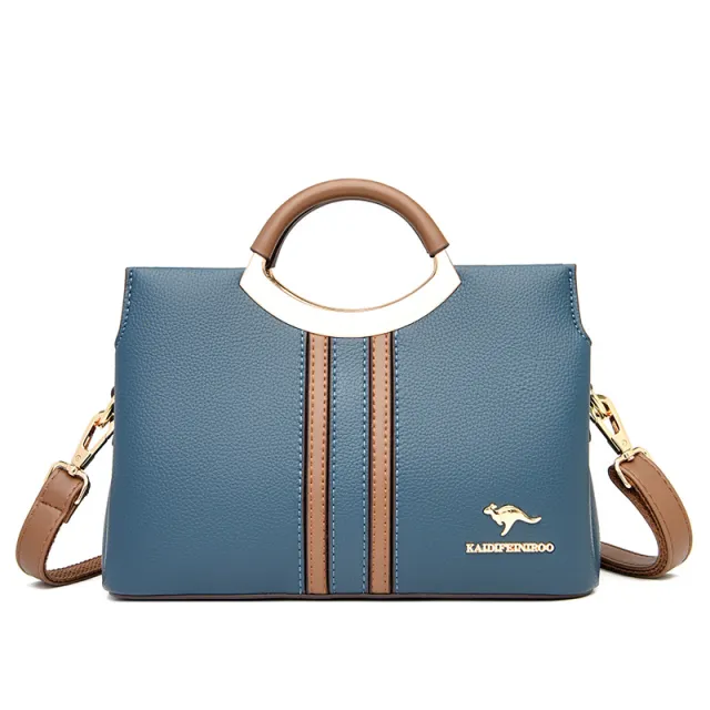 Women's Crossbody Shoulder Bag Fashion Contrast Color Blue - Shop at LoveMi