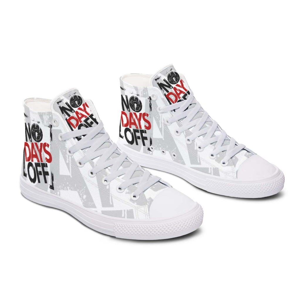 Printed Couple High-top Canvas Shoes