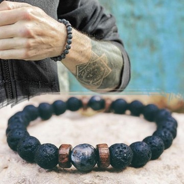 Asgard Crafted Lava Stone Bracelet
