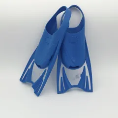 Children's Snorkeling Silicone Fins Swimming Training Diving Equipment - Blue - View 1