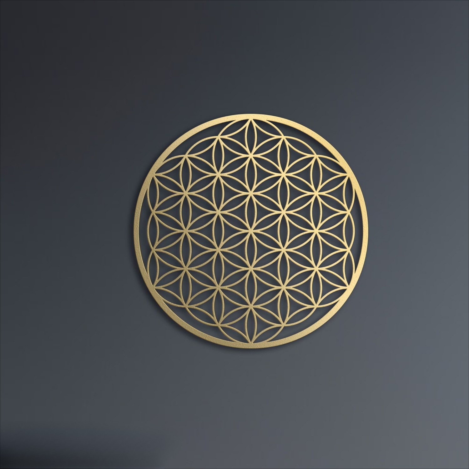 Zen Lotus Metal Wall Art Boho Chic Floral Hanging For Living Room Bedroom