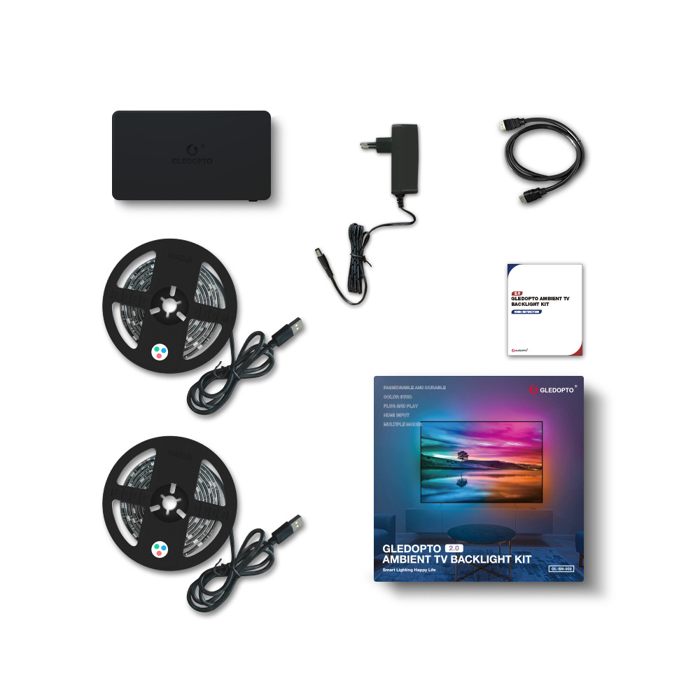 Computer TV Display And DC24V 5M RGB Light Strip - Image 4