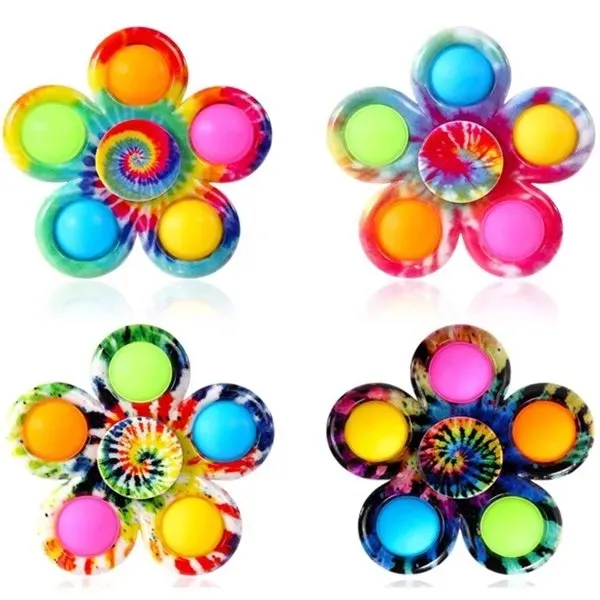 Fidget Spinner Toys 4 Pc Simple Popping Toy Pack Bubble