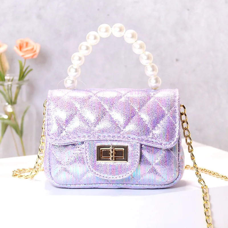 Little Girl Mini Fashion Shoulder Bag - Purple