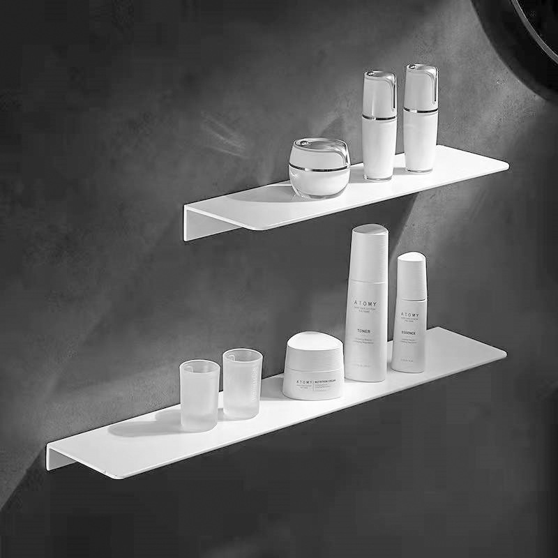 Title 6, Modern Matte Non Punch Bathroom Storage Shelf