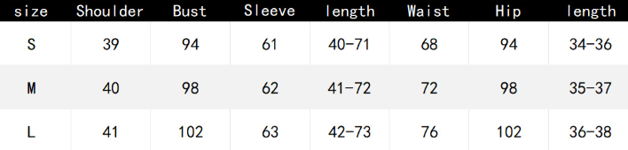 Size Chart - Pearl Embellished Cropped Blazer & Mini Skirt Set