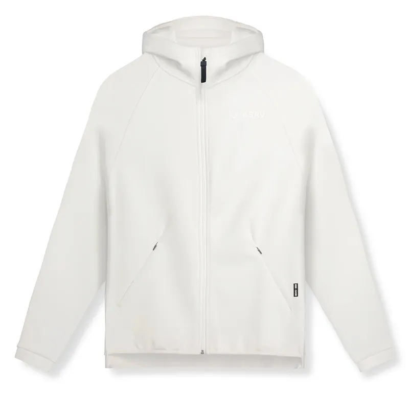 Men's Sweater Cardigan Plus Size Hooded Zipper Jacket - White