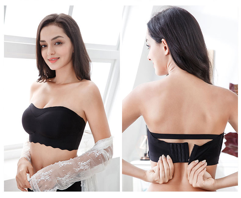 Title 9, Gathered non-slip oversized chest thin tube top