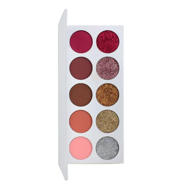 10 color Eyeshadow Palette 5 color Matte Plus 5 color Glitter Powder 10Colors - Shop at LoveMi