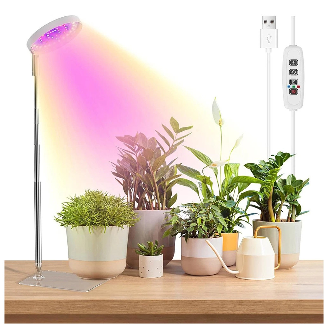 LED Plant Grow Lights For Indoor Plants Dimmable Growing Lamp USB Full Spectrum