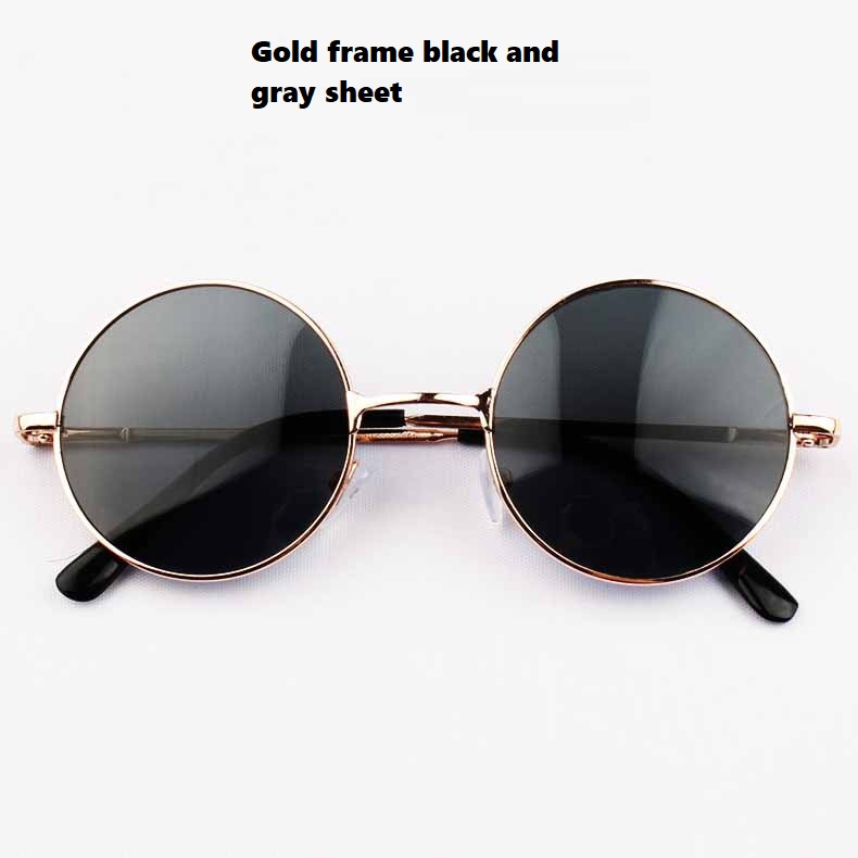 Gold frame black grey