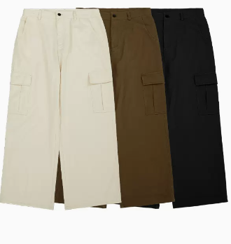 Expansion Tide Brand Black Casual Long Pants Men's Large Pocket Overalls