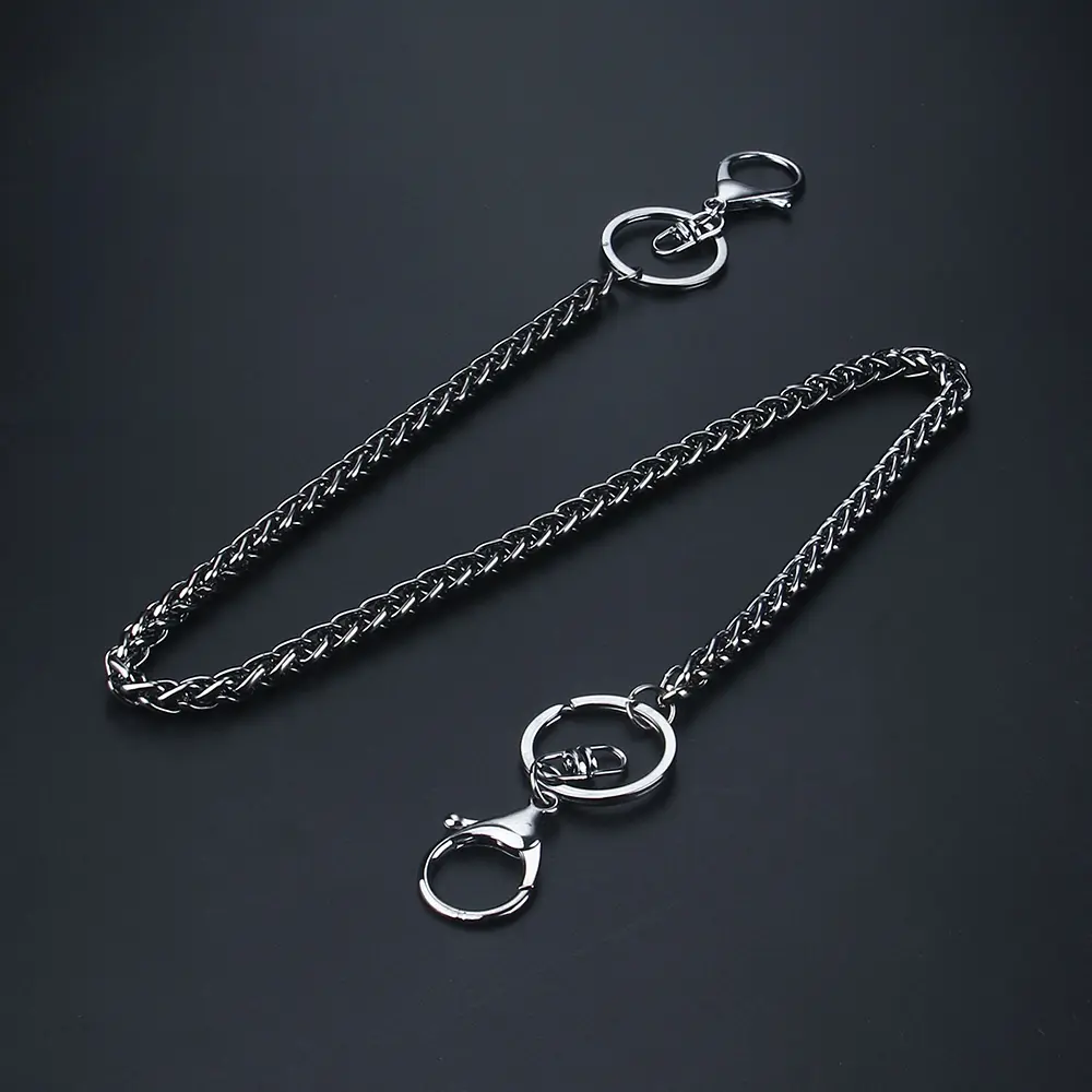 European and American pop hipster hip hop accessories original handmade metal pants chain hip-hop dance performance punk wind thick chain waist chain
