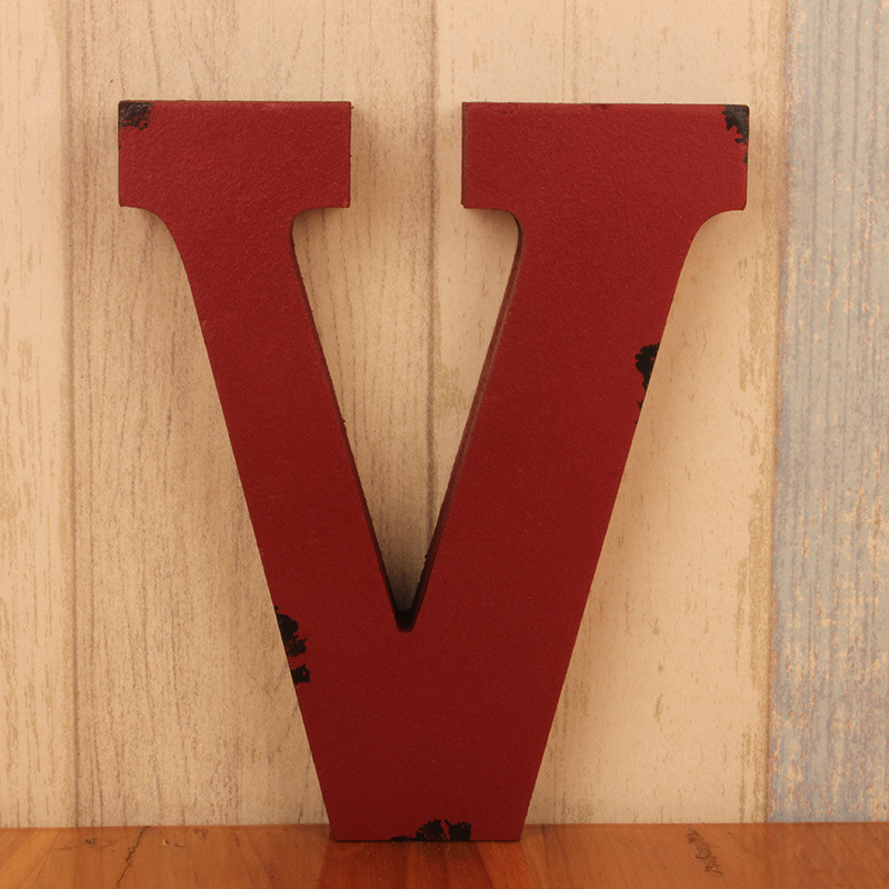 Title 2, Creative retro wooden alphabet decoration ornam...