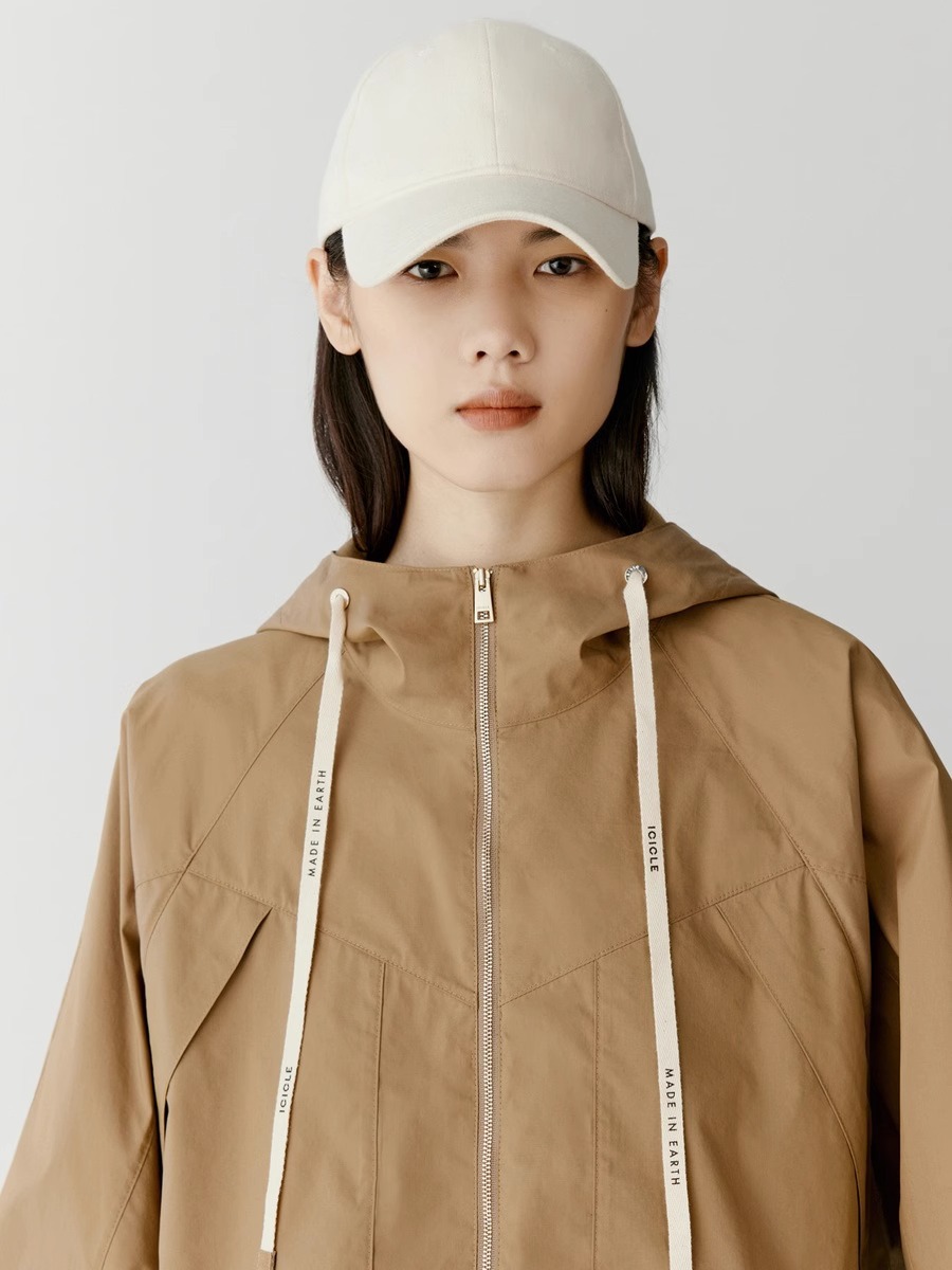 Title 2, New Cotton Poplin Hooded Jacket