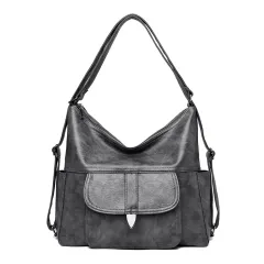 Crossbody Europe And America Ladies Shoulder Tote Bags - Grey - View 1