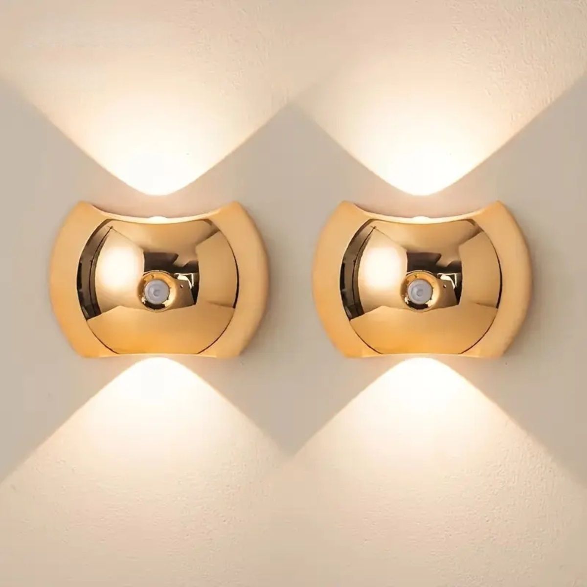 LED Modern Indoor Wall Light With Motion Sensor 3 Color Modes 2700K 4500K 6500K USB Rechargeable Magnetic Portable Wall Sconce For Living Room Bedroom 2 Packs — foto 4