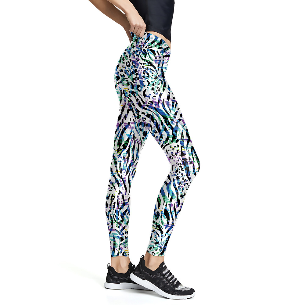 Colorful Digital Printing Sports Yoga Fitness Pants