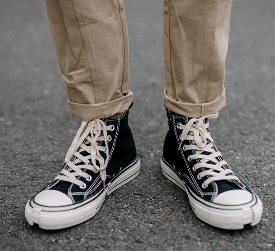 Title 7, High-tops canvas shoes