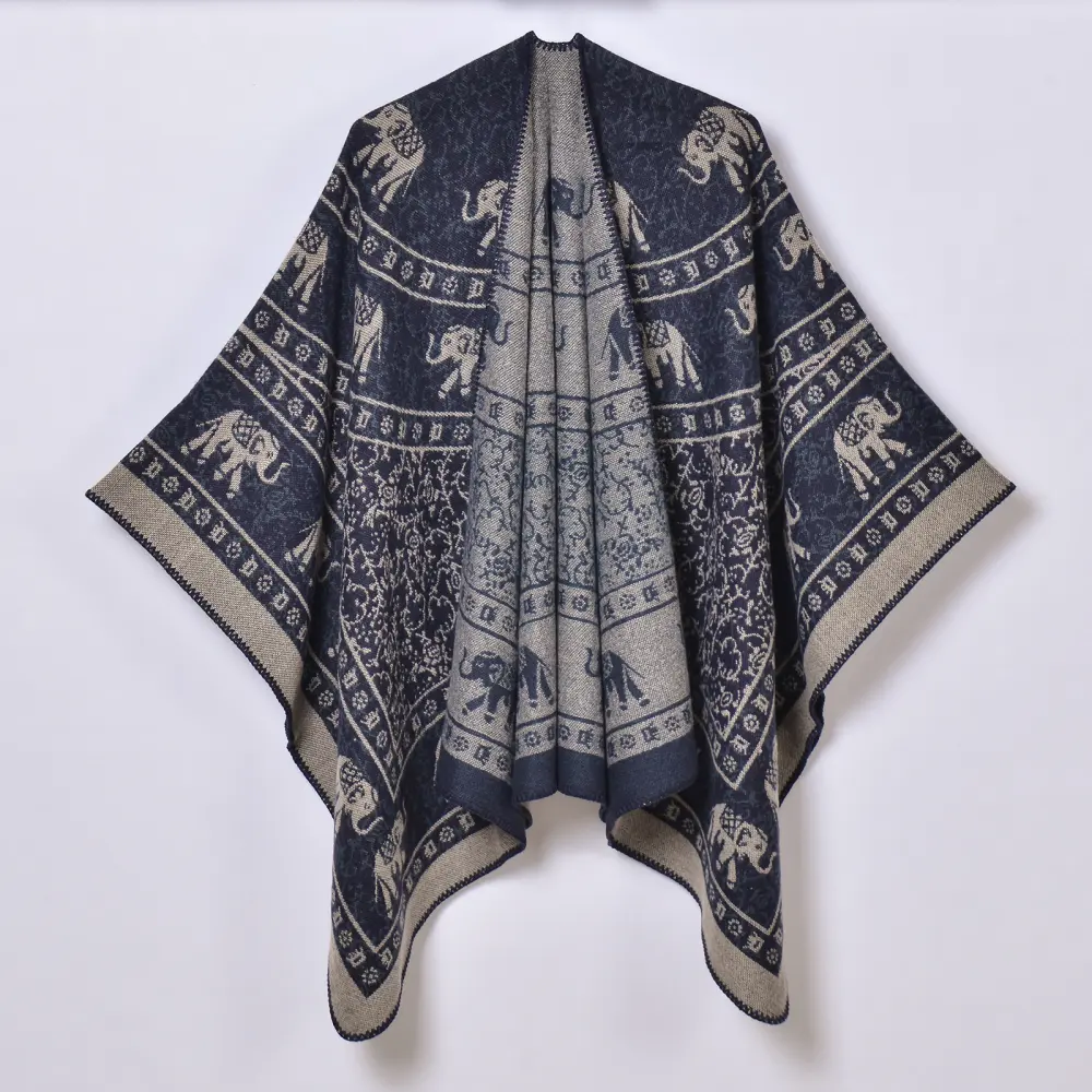 Women's French Rose Large Split Shawl