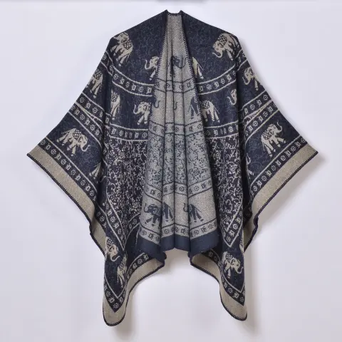 Women's French Rose Large Split Shawl