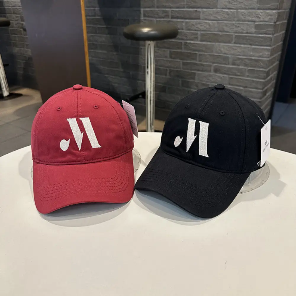 Simple And Retro Label Soft-top Baseball Cap, Versatile Water-washed Fedora Hat, Suitable For Outdoor Outings, Commuting, And All Occasions