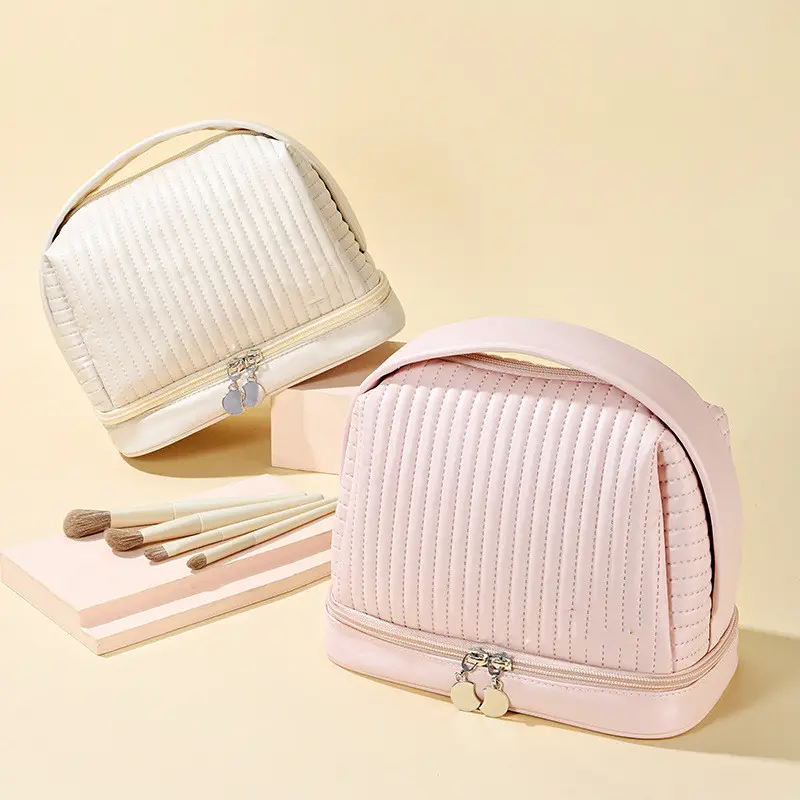 Toast Makeup Bag PU Waterproof and Multifunctional