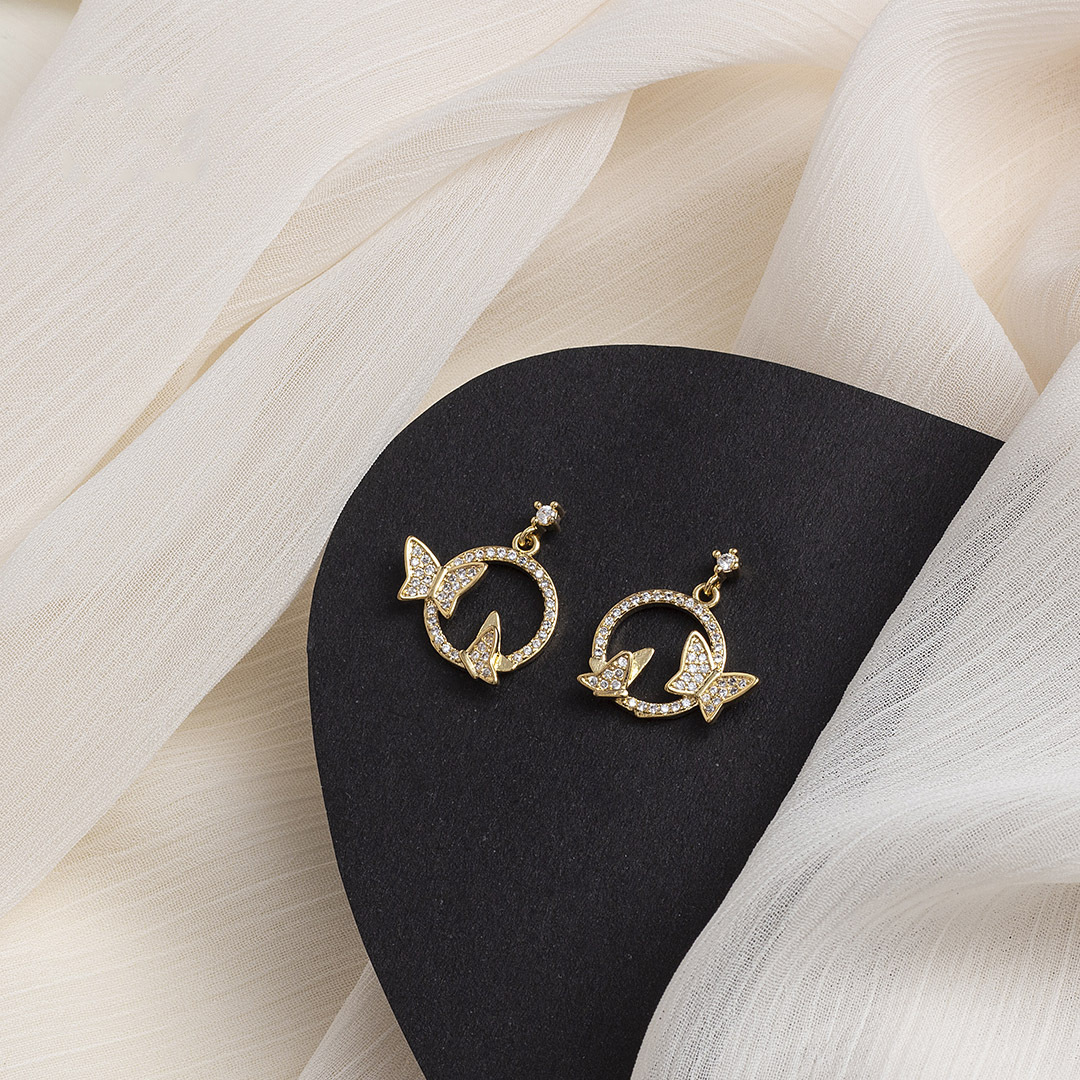 Silver Post Fashion Earrings New Trendy Korea