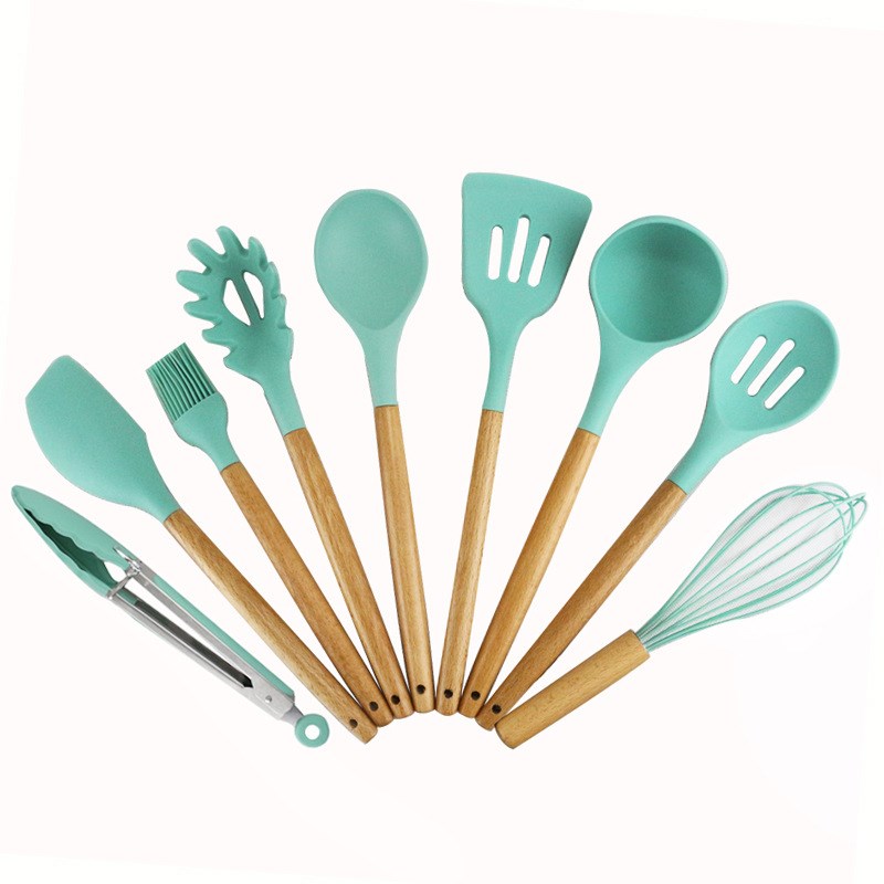 Title 2, New silicone kitchenware with wooden handle