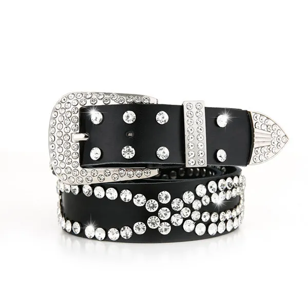 Belt Buckle Rivet Mid heel Martin Boots Black - Shop at LoveMi