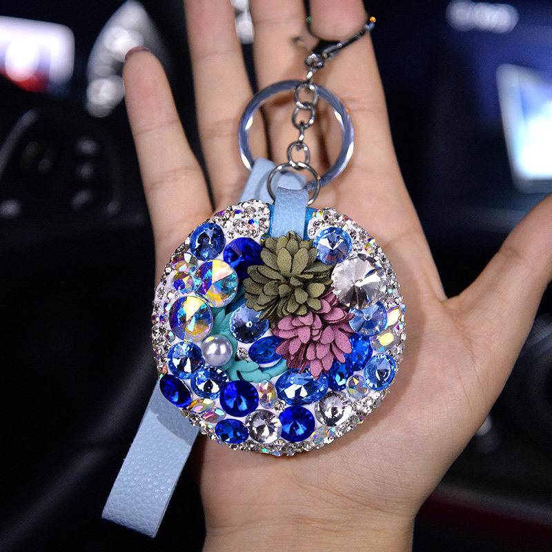 The New Car Key Pendant Ladies High end Personality Blue - Shop at LoveMi