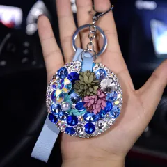 The New Car Key Pendant Ladies High-end Personality - Blue - View 1